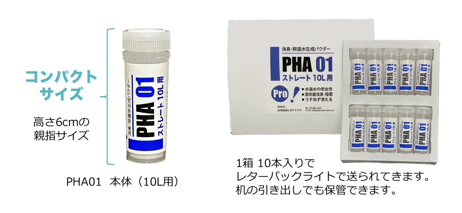 PHA01 消臭・除菌水生成パウダーの商品写真